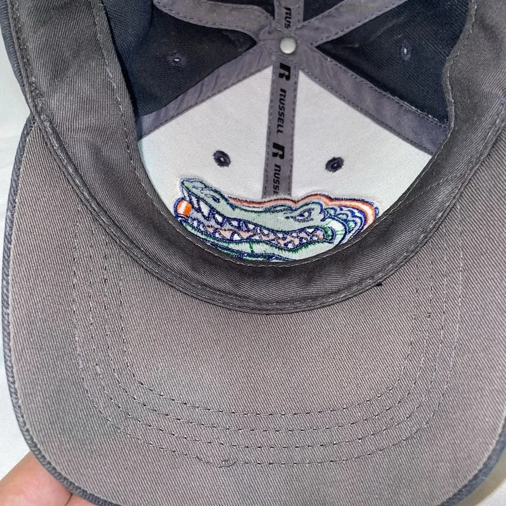 Russell‎ Athletic Florida Gators Hat Adjustable Baseball Cap Black Embroidered